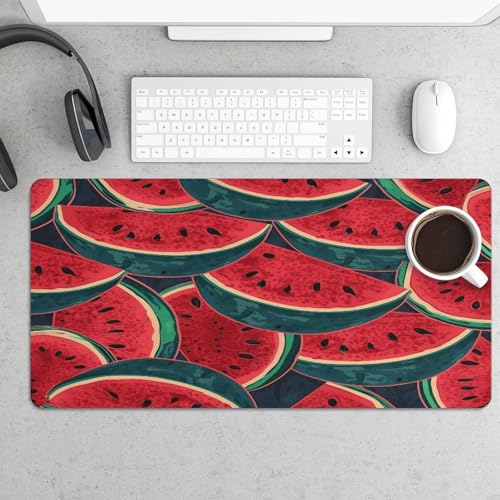 Red Watermelon Desk Pad Large Office Desk Mat Waterproof miniatura 5
