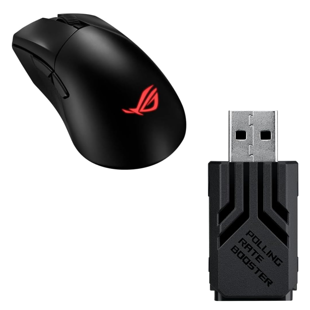 ASUS Bundle ROG Gladius III Wireless AimPoint RGB Gaming Maus ROG Polling Rate Booster Schwarz