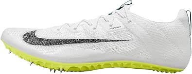 NIKE(ナイキ) メンズ ズーム スーパーフライ エリート 2 トラックシューズ, ホワイト/エレクトリック藻類ブライトスプルース, 23.5 cm