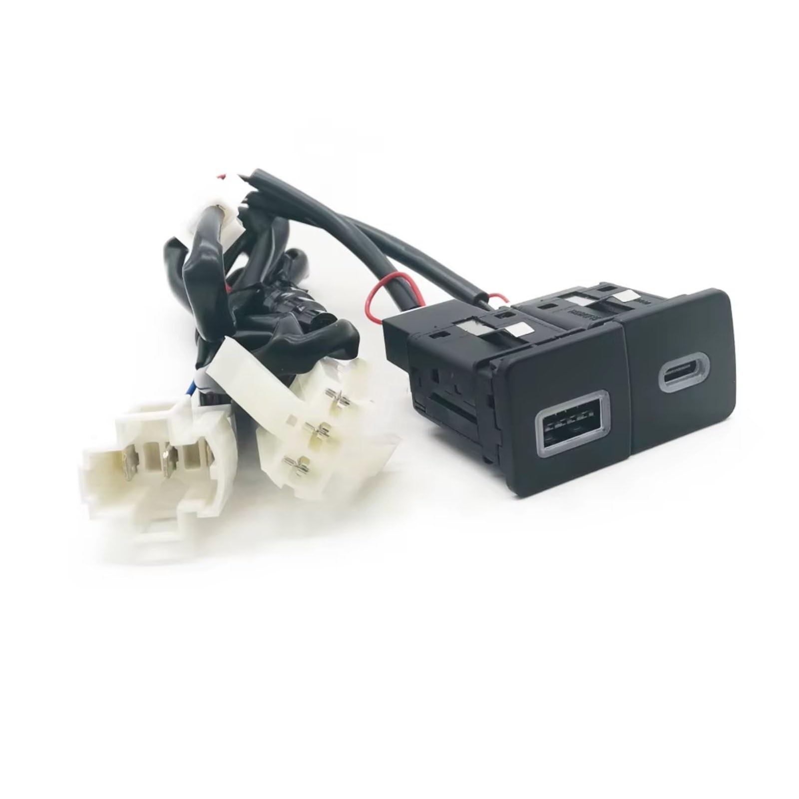 Prise USB Pour Console Compatible Avec VW Pour Golf 5 6 Voiture Chargeur 12 V 24 V Double Prise Charge Adaptateur D'alimentation QC3.0 Pour Type C PD Interface USB AUX voiture