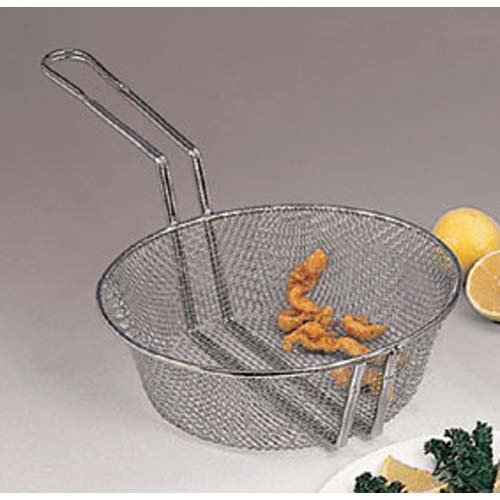 American Metalcraft CBF12 Culinary Basket, Fine Mesh, Tinned Steel, 9" Handle, 12" Dia., 3" H