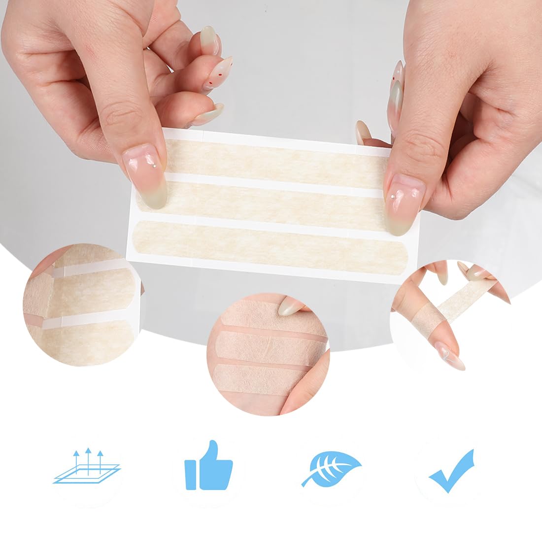 30 Strips Skin Wound Closure Strip 0.48" x 4" Breathable Steri Strips Adhesive Closures Tape for Closing Minor Cuts Wounds - 5