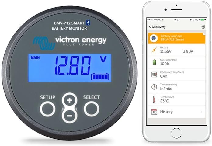 Victron Battery Monitor BMV-702 Black (Non-Bluetooth) BAM010702200 - Foto 4