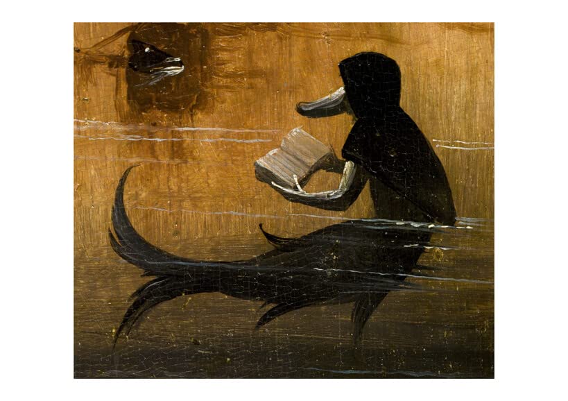 Poster Bosch Livre de lecture donne un style salon littéraire