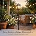 PASAMIC Outdoor Solar Post Lights, 2-Pack 63