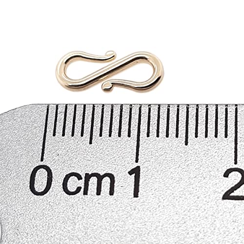 Cierre de gancho en S de oro amarillo de 12,5 mm CRAFT WIRE 4