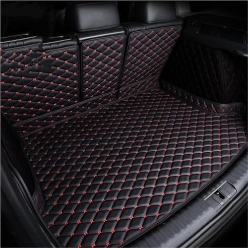 Tapis de coffre intégral pour Mitsubishi Outlander 2013-2020 protecteur noir et rouge