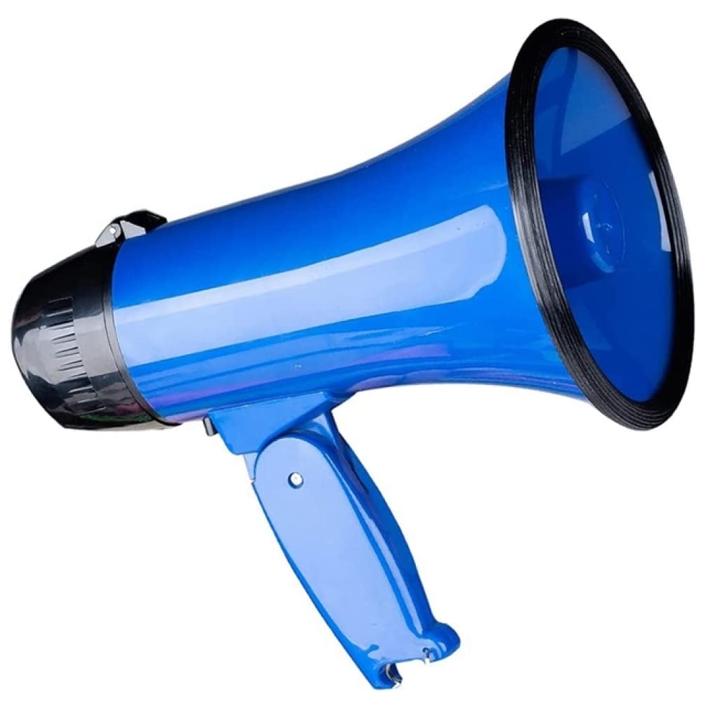 Głośnik megafonowy Ręczny megafon o mocy 25 W z wbudowaną syreną i dyktafonem PA Bullhorn do mikrofonu zewnętrznego (C)