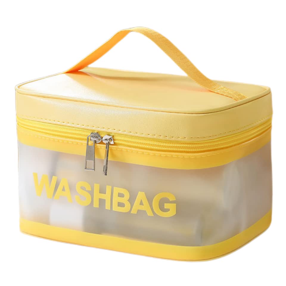 LEJN Neceser Bolsa de viaje Bolsa de maquillaje resistente al agua Bolsa de cosméticos Organizador de viaje Contenedor de tamaño completo Artículos