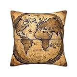 Matériau : polyester. Ce tissu est durable, solide, doux et confortable. Fermeture éclair dissimulée, facile à démonter, peut être utilisé pendant une longue période. (Housse de coussin uniquement, coussin non inclus). Nservez votre remplissage, puis de nouveaux oreillers pourraient être terminés.