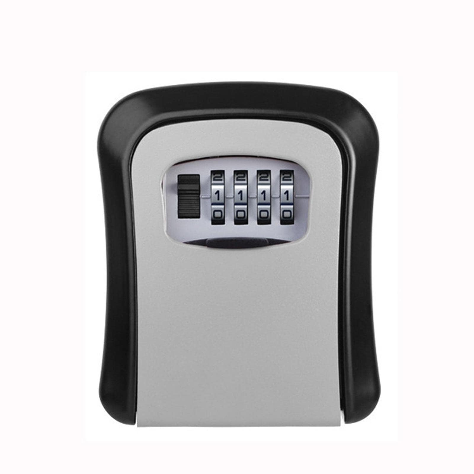 Strehknewen Wall Mounted Key Cabinet Combination Code Weatherproof Waterproof Robust Zinc Alloy Security Box for Keys and Cards Grey