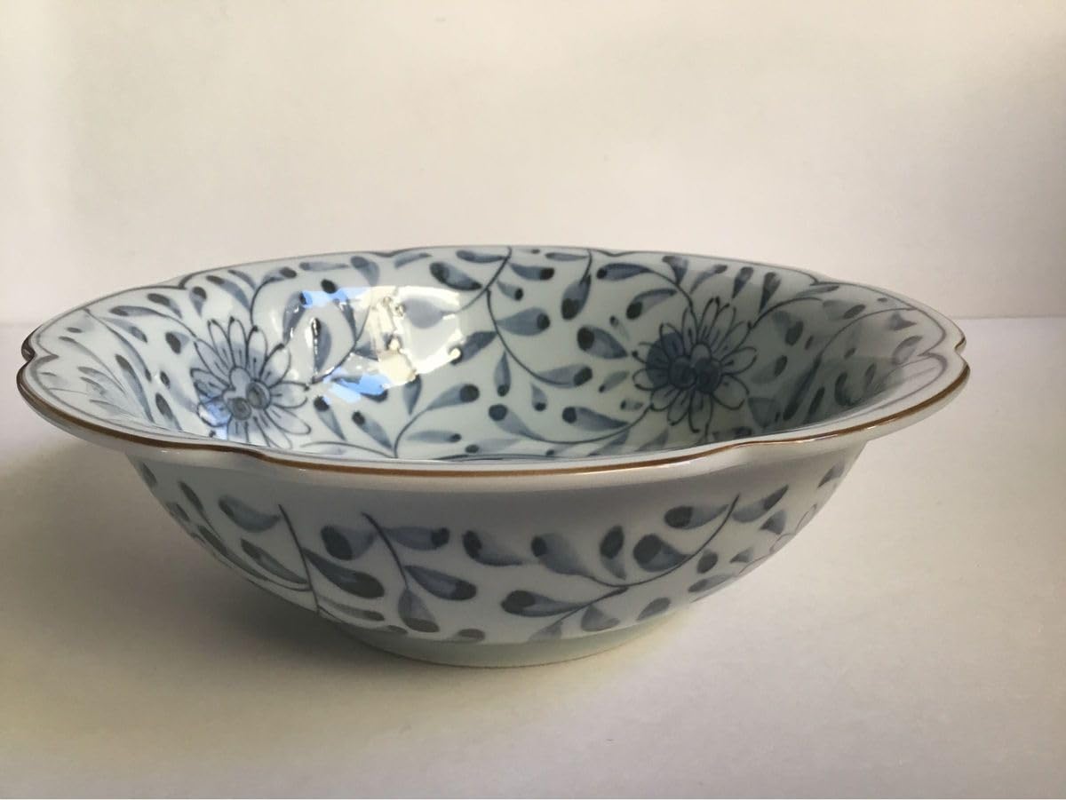 陶器 大皿 染付 柄三面 Aa-337 Amazon.co.jp: 美濃焼 三峰陶苑 藍染付 盛鉢 大皿 お正月 お祝い