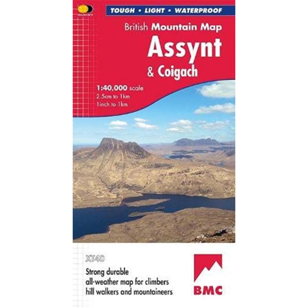 Harvey Maps British Mountain MapAssynt & Coigach from B&Q