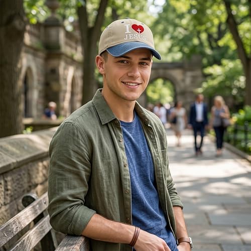 Image of I, Love Embroidered Baseball Cap