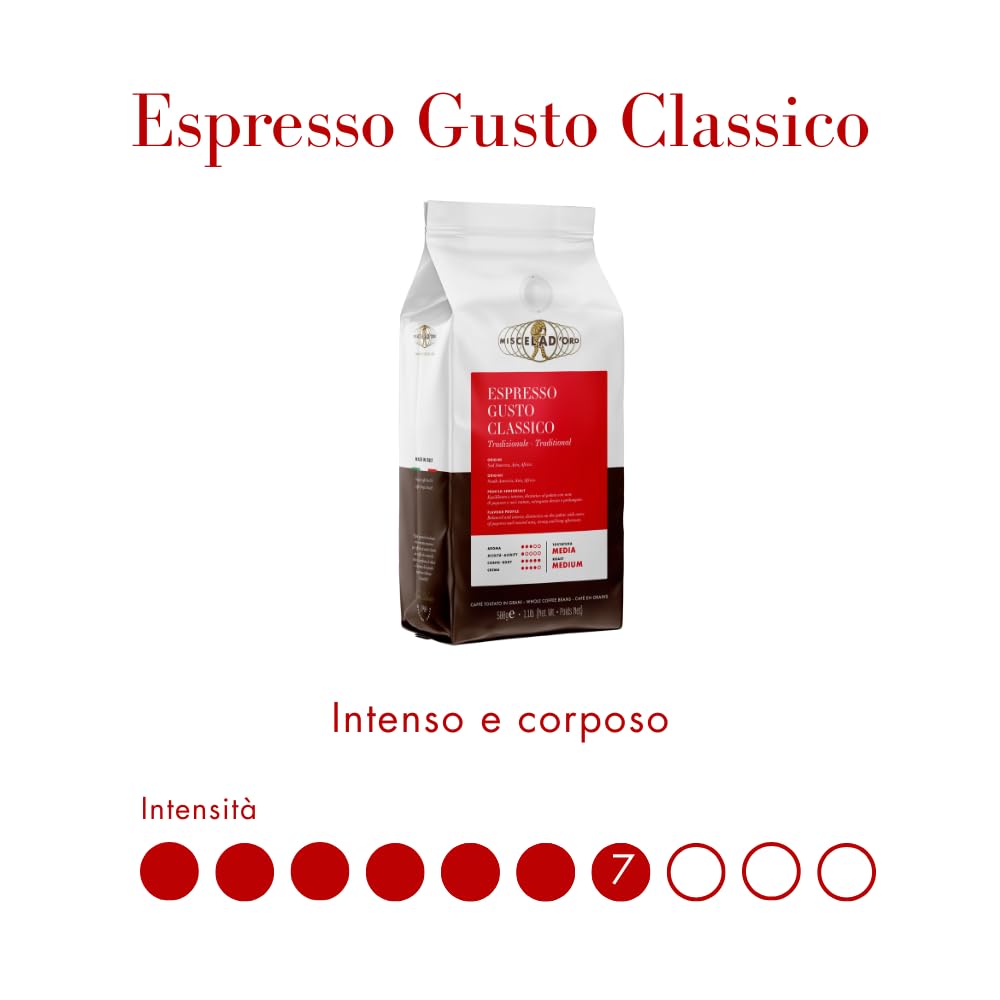 Miscela d'Oro Ekspresowe ziarna Gusto Classico - opakowanie 500g