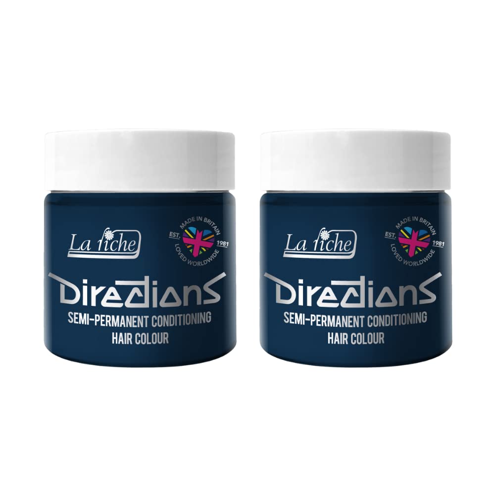La Riche Directions półtrwała farba do włosów, 100 ml, puszka 2 szt. (Denim Blue)
