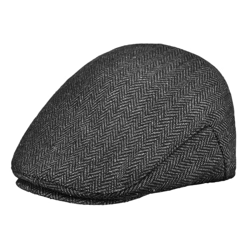 Boys Newsboy Cap Boy Girl Herringbone Flat Hat Classic Vintage Style Soft Breathable Material Versatile for Seasons for Casual Formal Outfits Multi