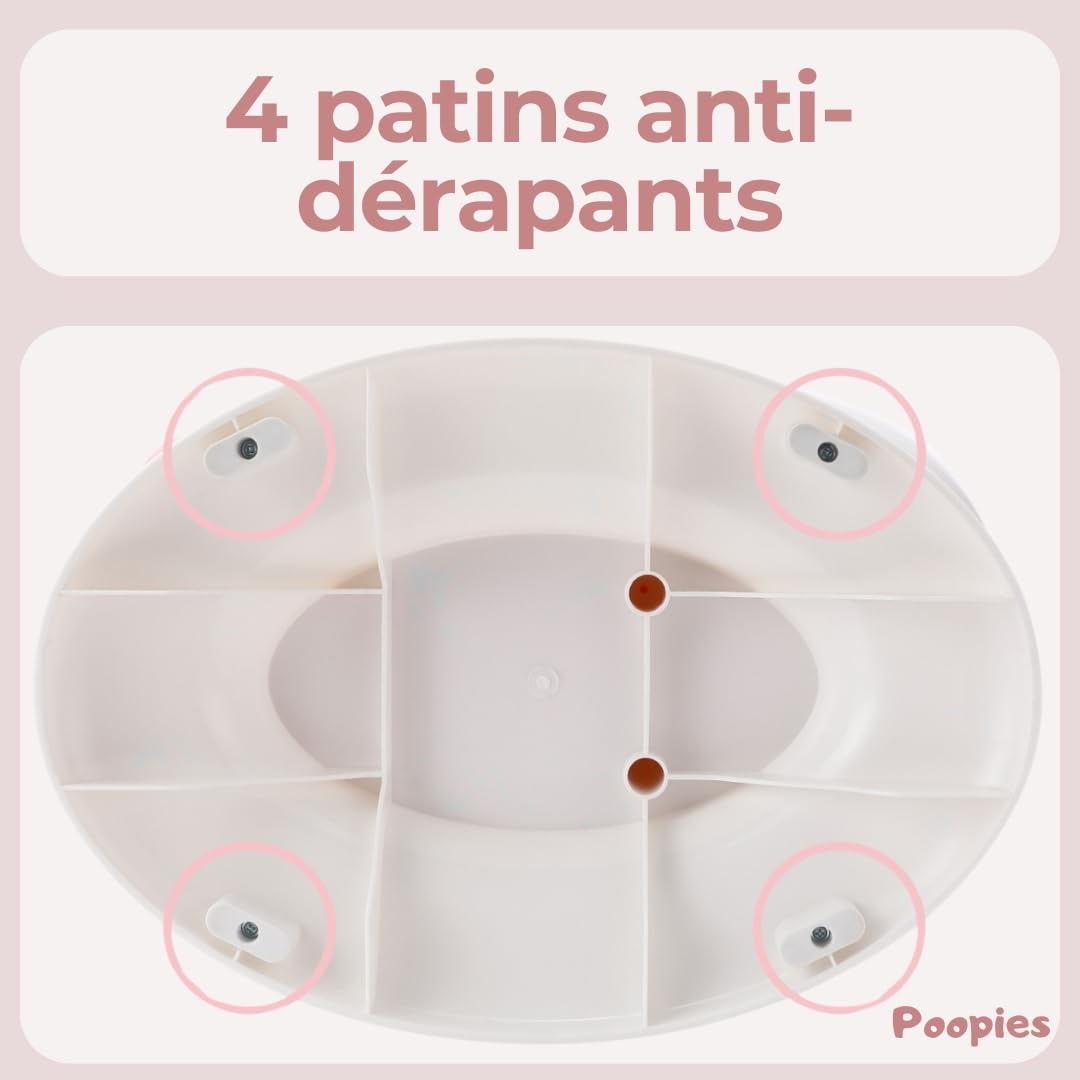 Pot bébé toilette Chat | Vrai bruit de chasse d'eau | Apprentissage proprété | Toilette enfant | Animaux (Rose)