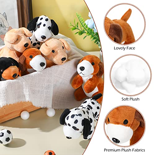 Sosation 20 Pcs Mini Plush Stuffed Puppy Bulk Back to School Gift Dog Party Favor Gift Toy Soft Plush Dog for Goodie Bag Fillers Kids Baby Show Birthday Carnival Prize Party(Vivid Color,Spot Style) Sosation 20 Pcs Mini Plush Stuffed Puppy Bulk Back to School Gift Dog Party Favor Gift Toy Soft Plush Dog for Goodie Bag Fillers Kids Baby Show Birthday Carnival Prize Party(Vivid Color,Spot Style)