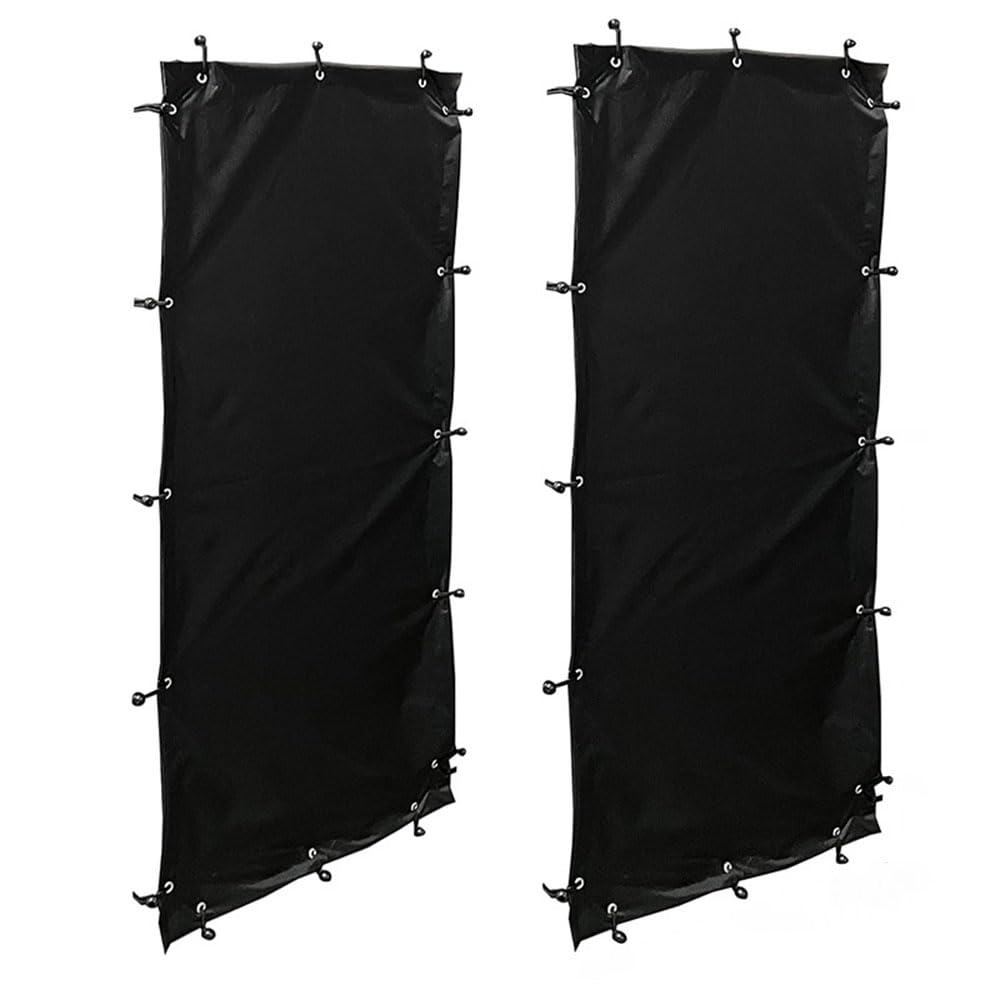 Tefola 2 Pezzi Coperchio per Legnaia 148 x 66 cm Nero Poliestere Impermeabile