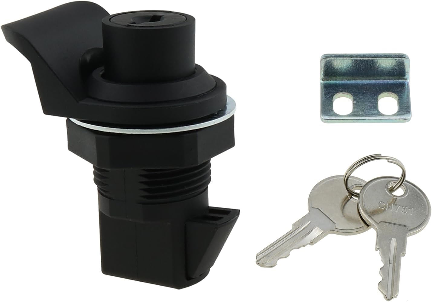 Black Push Button Latch Replacement Switch Electric Cabinet for Glovebox Marine Boat Tool Box Distribution Box