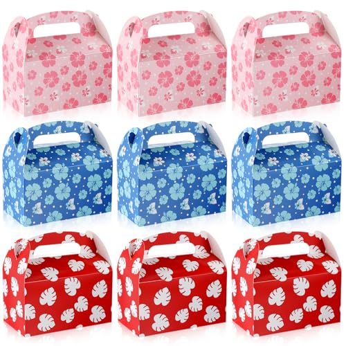 Marspark Anime Birthday Party Supplies, Paper Gift Boxes, Cartoon Candy Treat Boxes for Anime Themed Birthday Party Decorations(24 Pack)