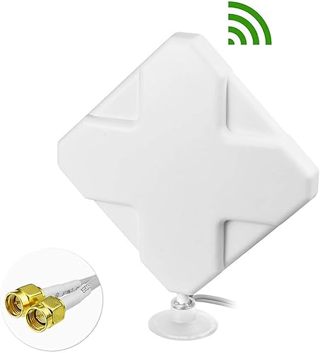 Miniatura 2 de Bingfu Antena 4G LTE de alta ganancia 35dBi Panel MIMO SMA Male TS9 Antena compatible con 4G LTE Wireless CPE Router Mobile Hotspot MiFi Módem