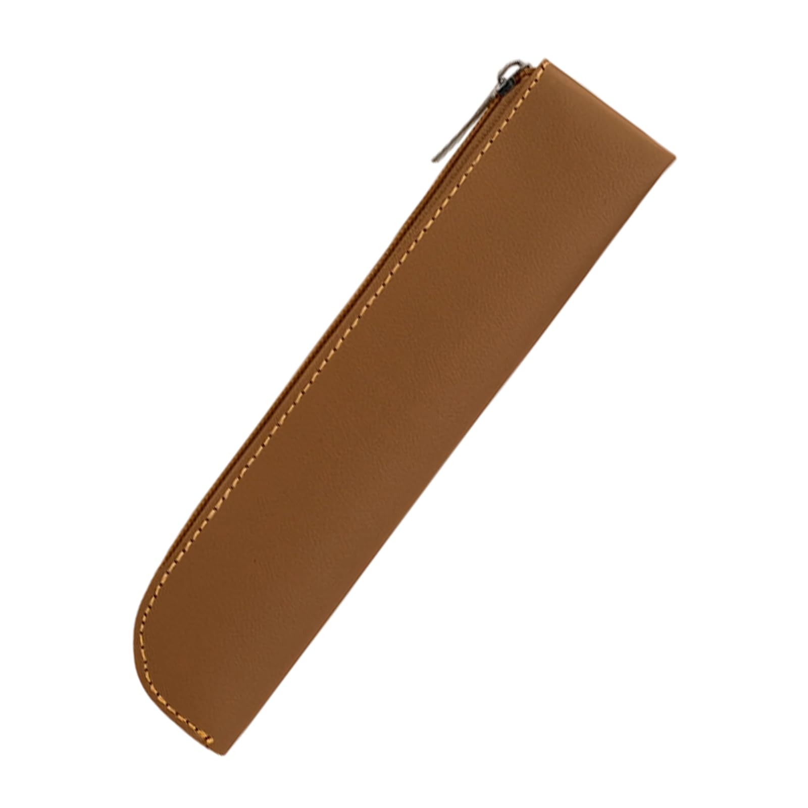 Xinsheinelry PU Leather Pen Case with Zippers Simple Pencil Bag Pencil Large Capacity Bag Organizers Pouches Large Capacity
