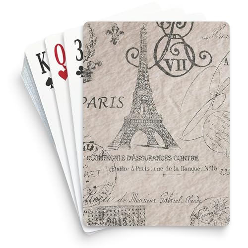 Naipes estándar CafePress French Scripts París