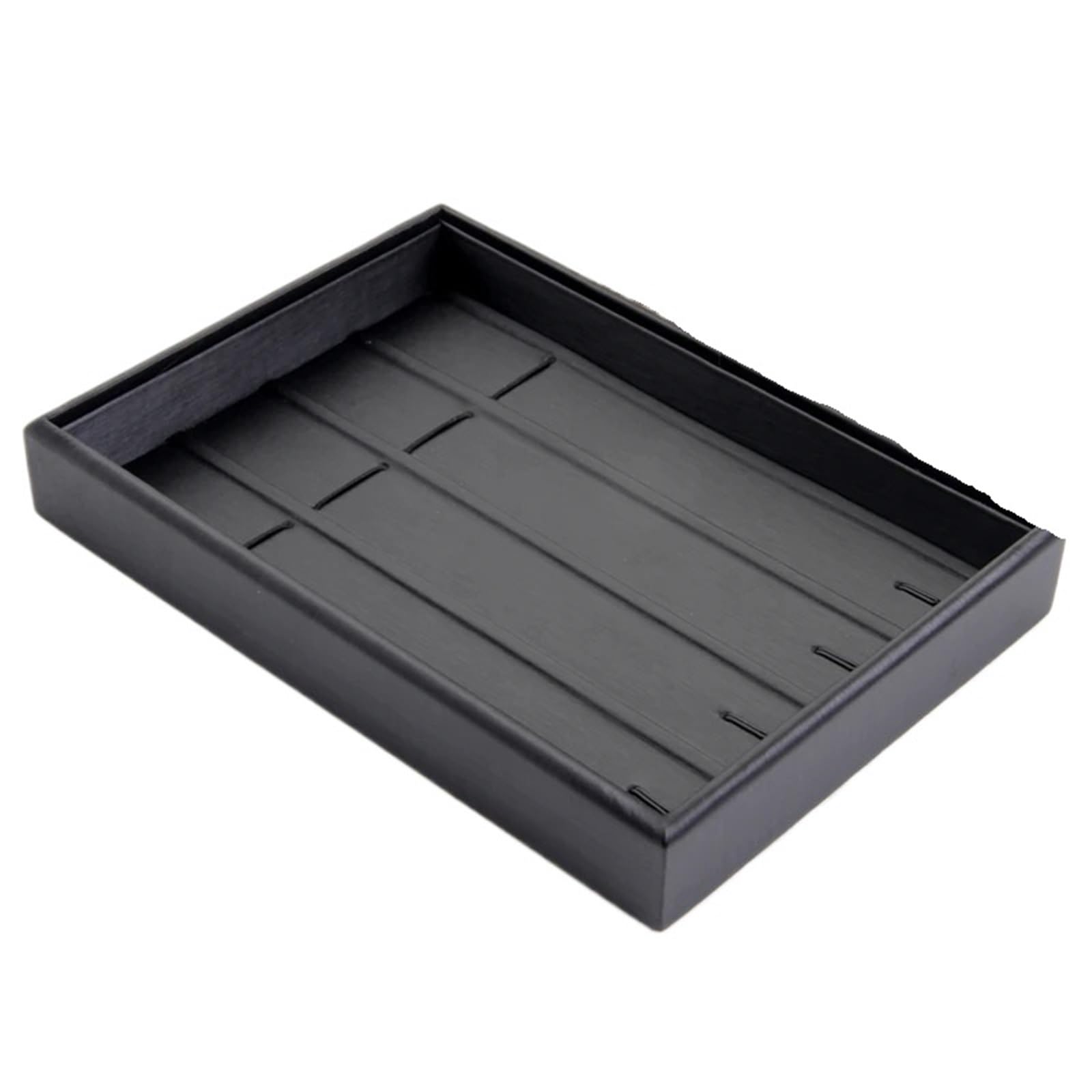 YUSUZH Pu Leather Jewelry Case Pendant Display Earring Tray Ring Box Stand for Rings, Earrings