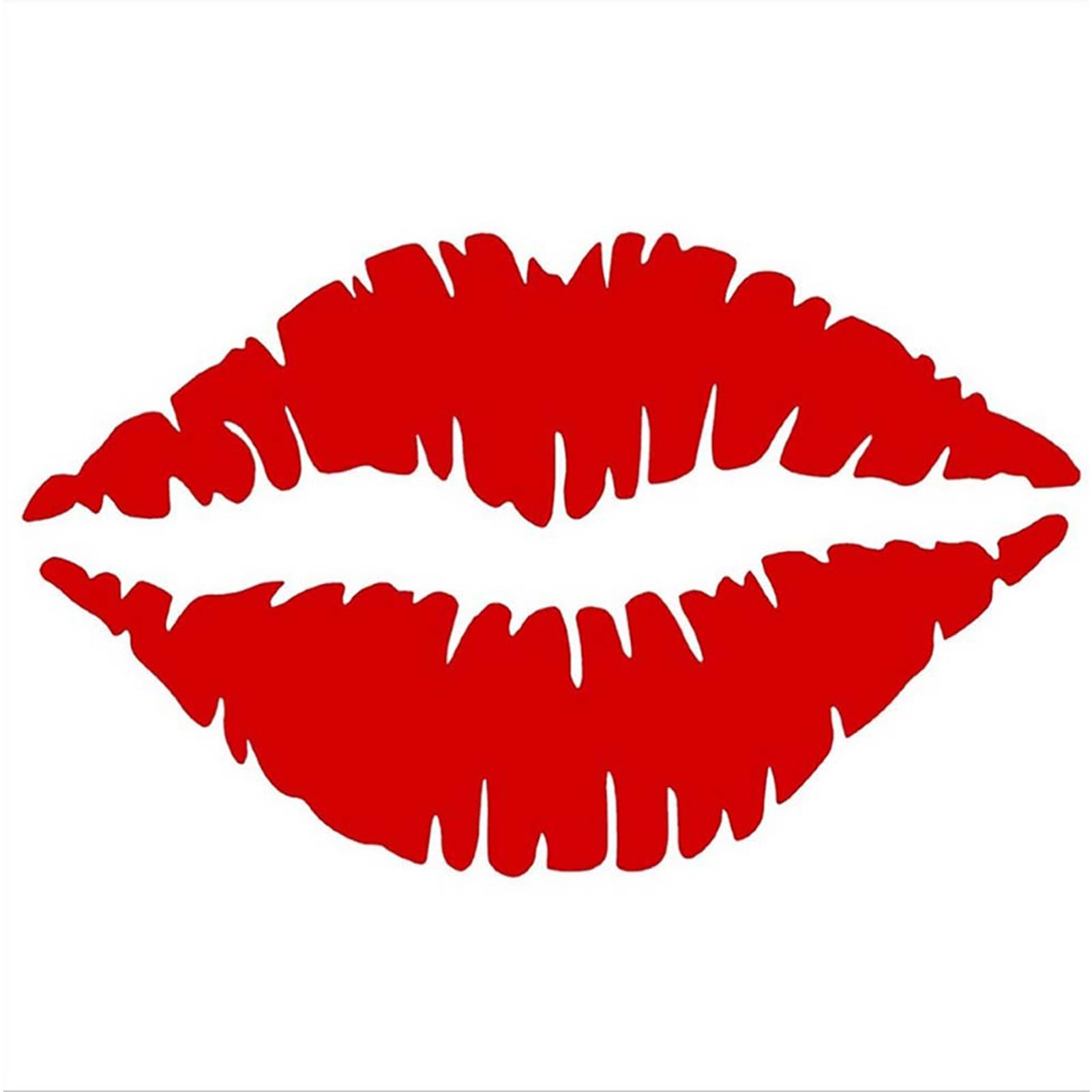 matumou Lips Kiss Reflective Car Vehicle Body Window Laptop Decals Sticker Decor