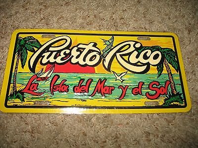 (new) Puerto Rico Aluminum License Plate Tag