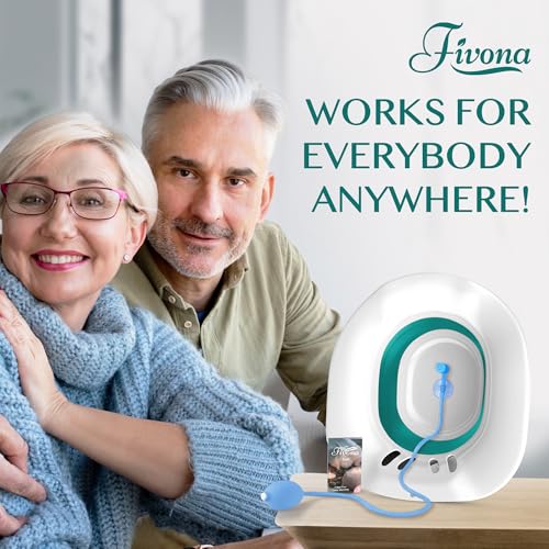 Sitz Bath for Hemorrhoids Soak and Postpartum Care | Toilet Seat | Bartholin Cyst Tub | at Home Soaking Procedures for Man and Detox Vaginal Steaming for Women with Massage Hand Flusher - Thumbnail 4