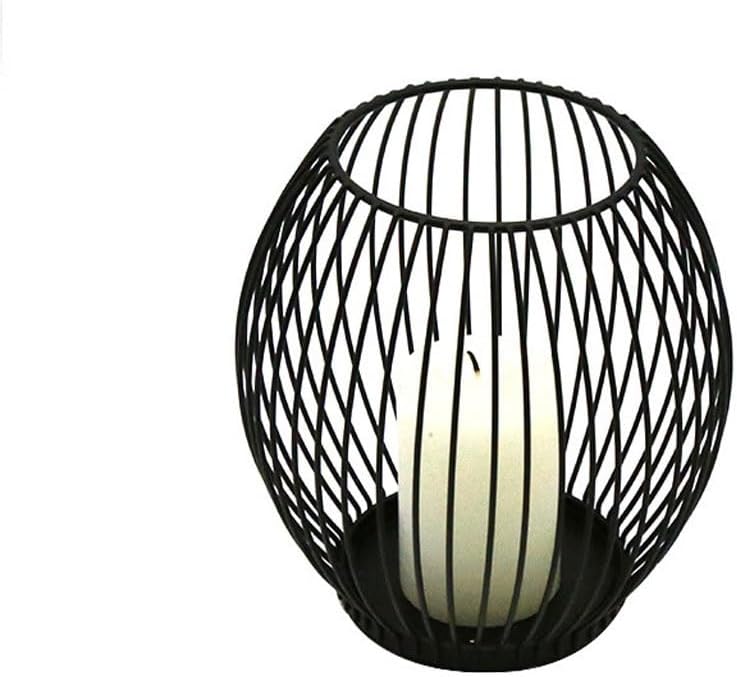 European Black Iron Candlestick Romantic Home Banquet Wedding Ornaments