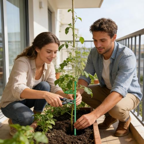 Treillis grimpant réglable avec 20 sangles de fixation pour plantes - 3
