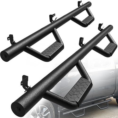 YITAMOTOR Drop Running Boards Compatible with 2009-2018 Dodge Ram 1500 Crew Cab, 2019-2024 1500 Classic, 2010-2024 Ram 2500/3500 Side Steps Textured Black Nerf Bars