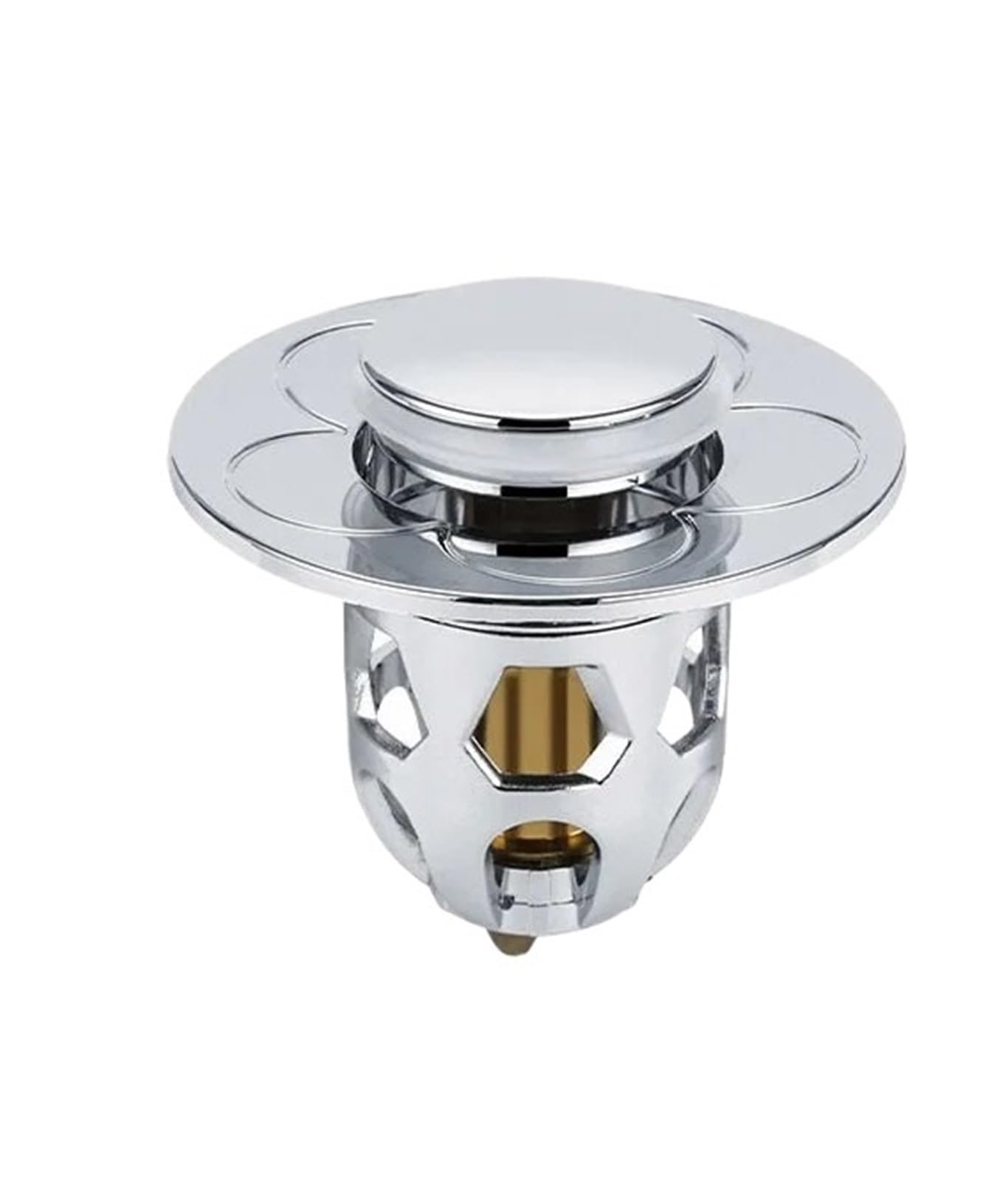 Bouchon de canalisation pop-up rose gold avec filtre de vidange de bassin