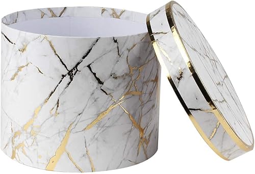 Miniatura 5 de Cajas de regalo con tapas caja de regalo blanca y dorada de varios tamaños caja de regalo grande para regalos bonitas flores cajas de regalo para