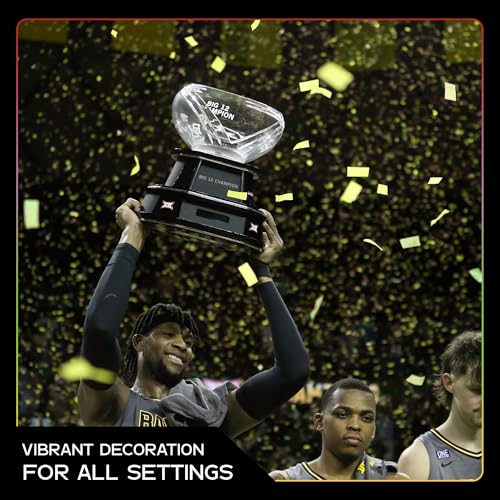 Image of Ultimate Confetti, Yellow Biodegradable Confetti - Rectangular Fluttering Tissue Paper Confetti for Cannon and Launcher use - Best for Gender Reveal, Parties, Concerts and Weddings - 20 lb, 320 oz