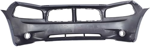 Miniatura 4 de Nueva cubierta de parachoques delantero para Dodge Charger 2006-2010, imprimado, 2006-2008 excepto SRT modelo/2009-2010 sin paquete de rendimiento