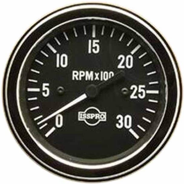 Replacement for Peterbilt 379 Year 1991 3.375IN Chrome Electric Tachometer 0-3000 RPM by Technical Precision