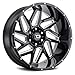 Vision 361 Spyder 20x12 6x5.5" -57mm Black/Milled Wheel Rim 20" Inch