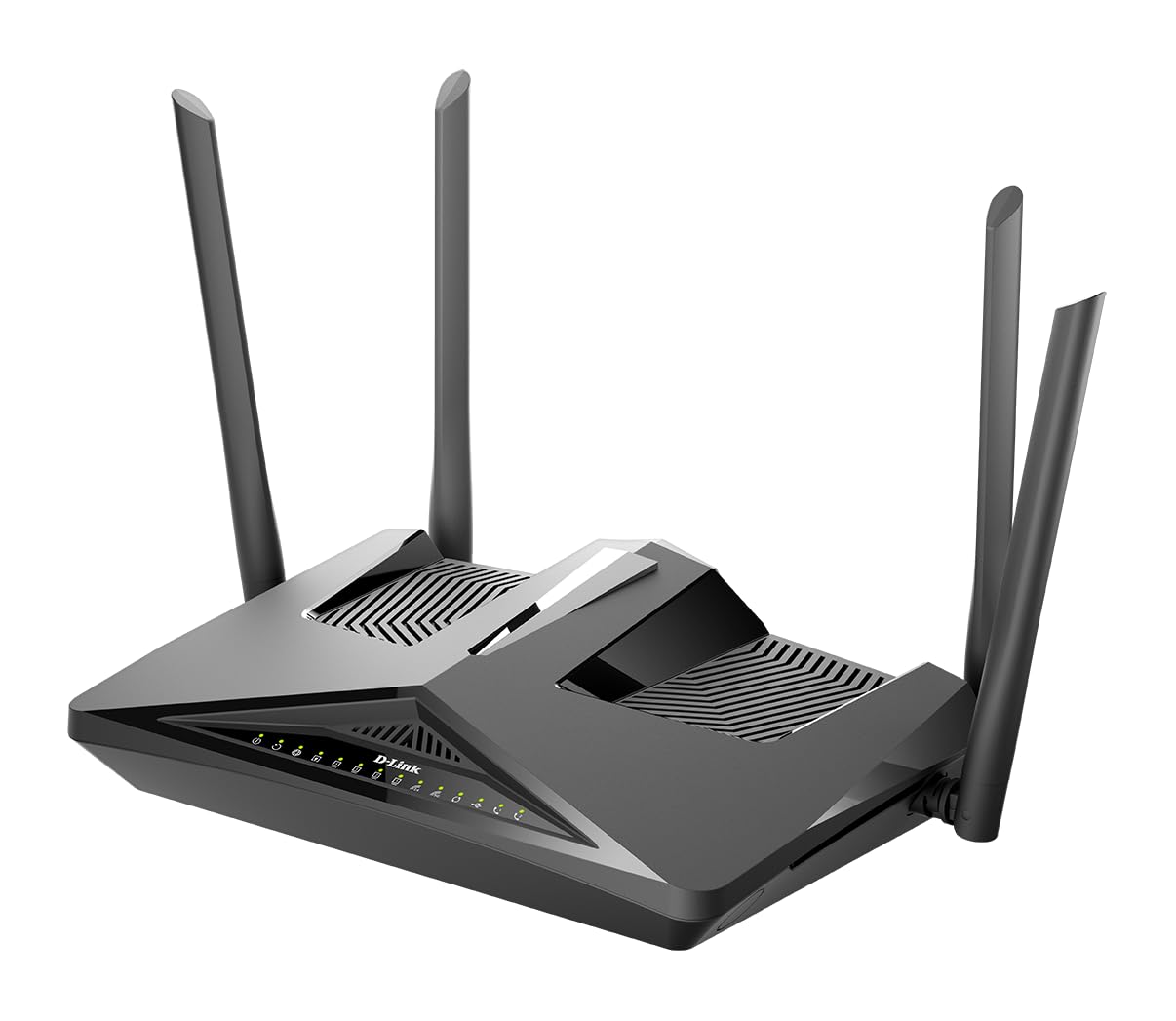 D-Link DSL-X1852E Modem Router Wi-Fi 6 AX1800 ADSL2+/VDSL2 con VoIP, Dual Band, 4 Porte Gigabit LAN, Porta WAN Gigabit, USB 3.0, WPA3, QoS, Antenne Esterne