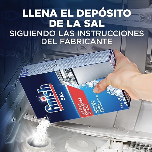 Miniatura 6 de Finish Sal para Lavavajillas, Función Antical, 2kg (Paquete de 2)