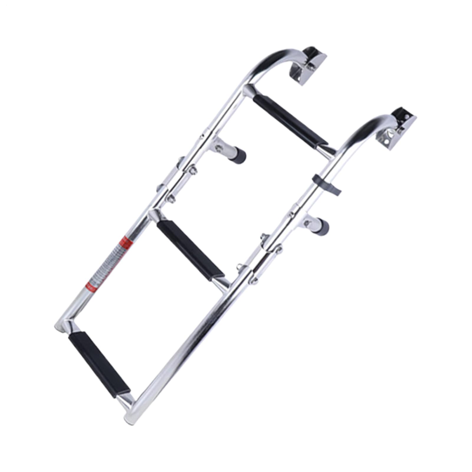 Échelle de Bateau Pliable de baignade - Accessoires de Ponton en Acier Inoxydable à 2+1 marches | Échelle Repliable Robuste pour Yacht,pour Sports Nautiques Nageurs Propriétaires de Bateau Lac Maison