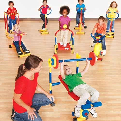 Image of IRIS Kids Horse Riding Fitness Machine - Indoor Squat Exercise Equipment for Boys & Girls, Multifunction Sports Trainer Age 5-10