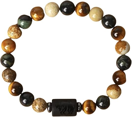 Zodiac Bracelets 12 Constellations Crystal Stone Bead String Bracelet Chain Gifts for Men Women