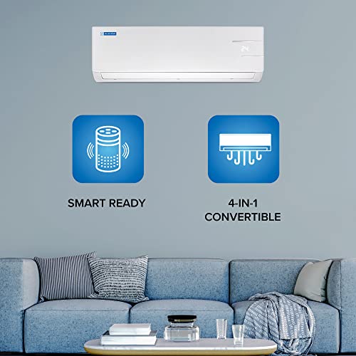 Image of Blue Star 0.9 Ton 3 Star 5 in 1 Convertible Inverter Split AC (Copper, Smart Ready, Turbo Cool, IA311YNU, 2023 Model, White)