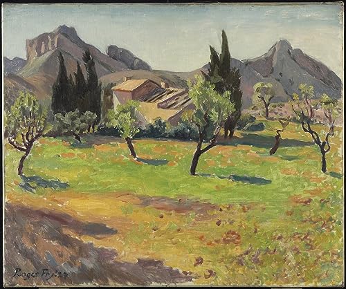 Peinture murale le Mas De Berne Provence Roger Eliot Fry pour une atmosphère douce et sereine