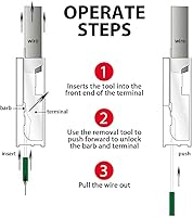 Vista 5 de Herramienta de extracción de terminales de alambre de acero 39PCS Conector de crimpado de cableado eléctrico de automóvil Kit extractor de pines